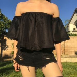 Silky Off the Shoulder Top